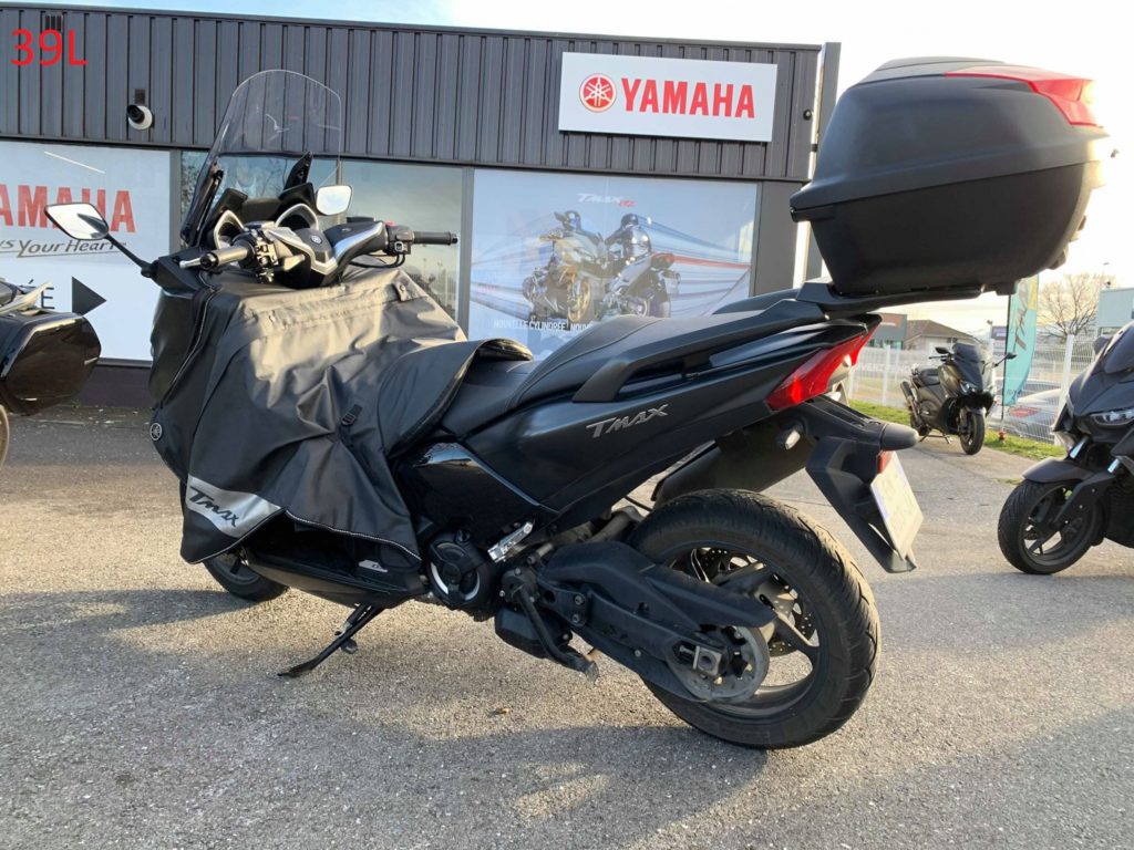 Pare-Brise Moto Pour Yamaha TMAX 530 2012-2016 - Noire Fumée - Protection Vent Et Débris